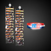LED Patriotic Bracelets Retail Hanging Display